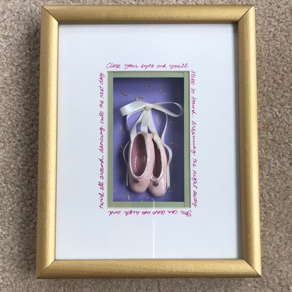 Michele Samara Shadow Box Ballet Slipper Art